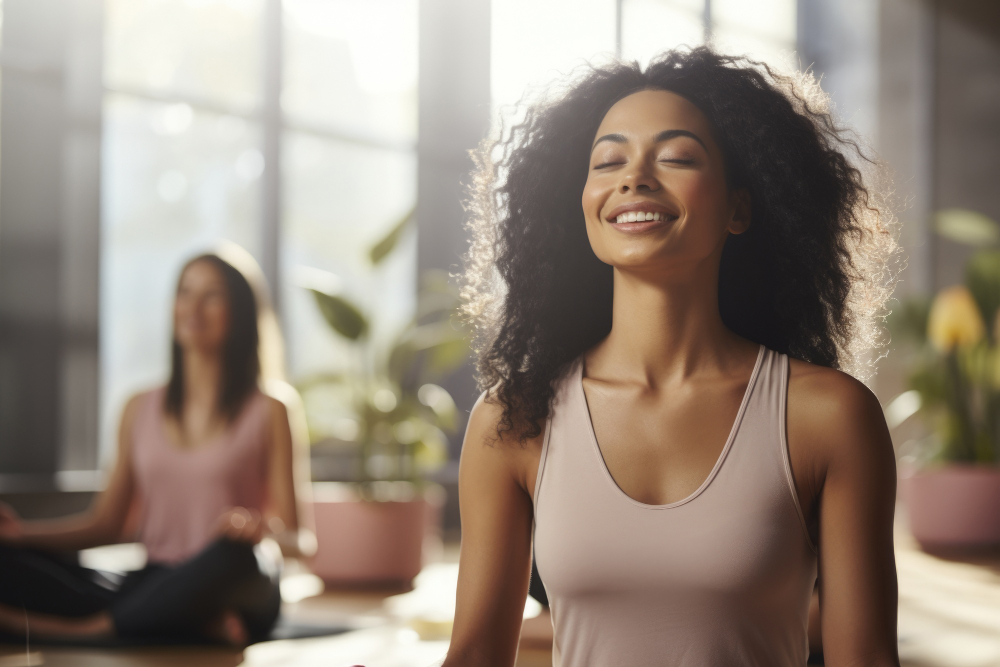 People doing yoga together to Boost Mental Health